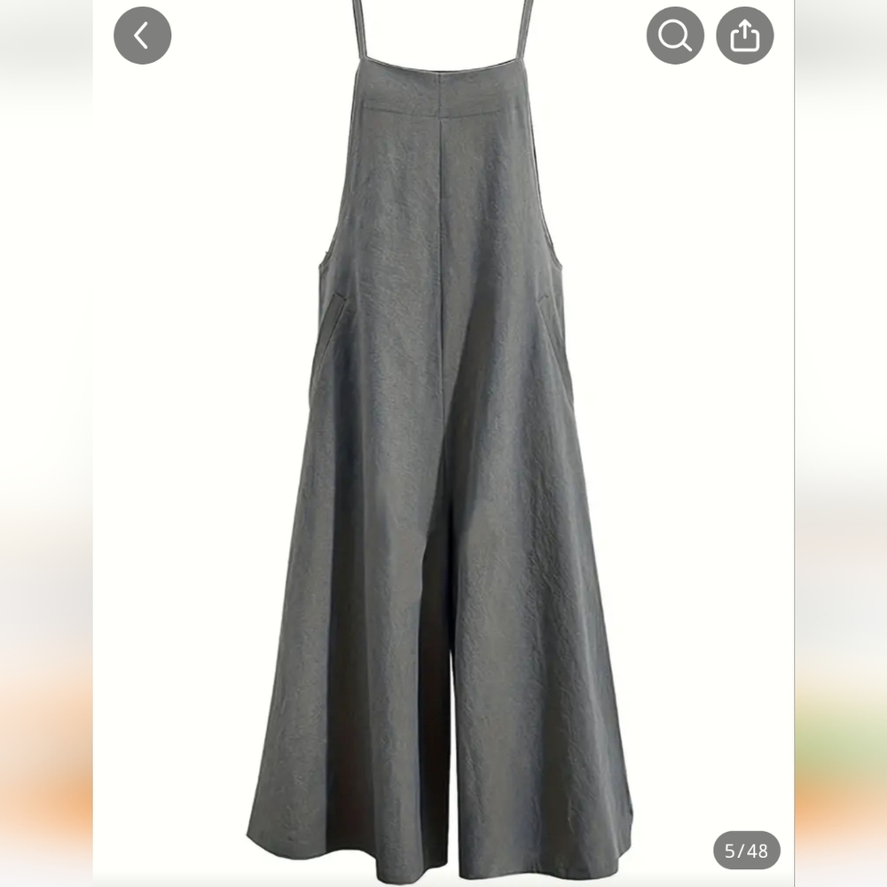 Casual Wide-Leg Jumpsuit - Picture 2 of 5